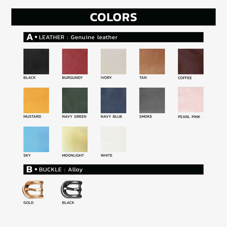 soft leather wide dog collar color chart