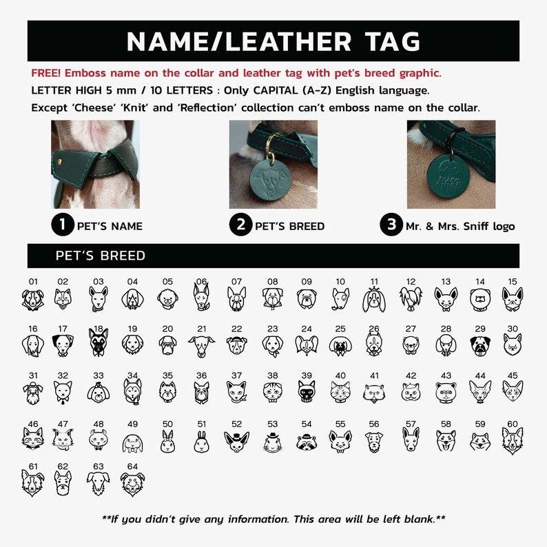 Pet graphic icon on collar