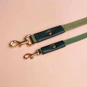 Classic Pet Leash, Lightweight soft leather handle dog leash, Dog leash, Cat leash image 7
