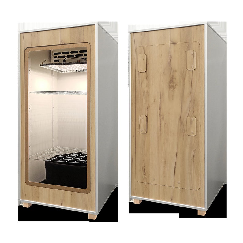 FLO DIY Quantum growbox self assembly cabinet Kweekkast with an oak front zdjęcie 8