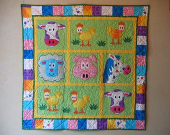 Jacob's Funny Farm Quilt Pattern PDF - Child's Quilt PDF - Baby Quilt PDF - Digital Download - Farm Quilt Pdf