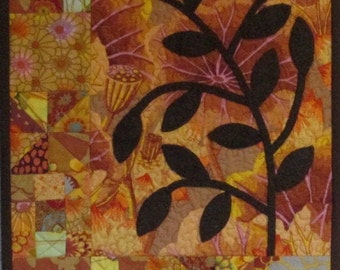 Autumn Branch Quilted Wall Art - Paper Pattern - Applique