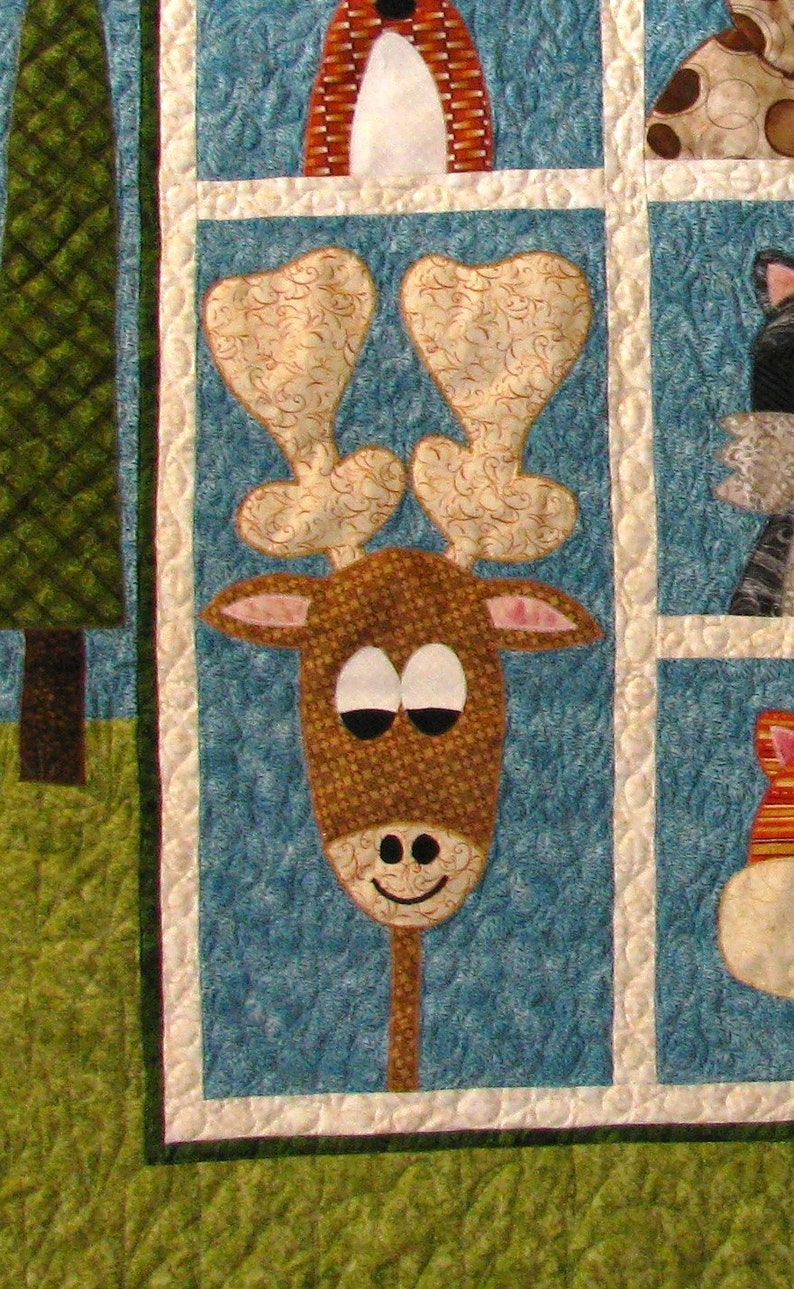 Eli's Forest Friends Quilt Pattern Paper Pattern Child Quilt Pattern image 3