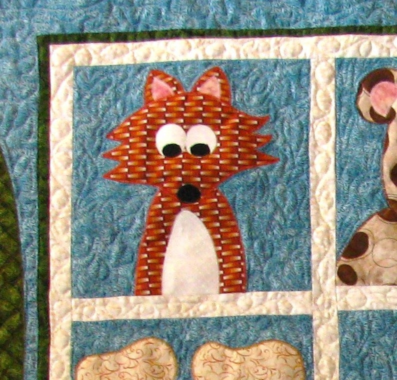 Eli's Forest Friends Quilt Pattern Paper Pattern Child Quilt Pattern image 2