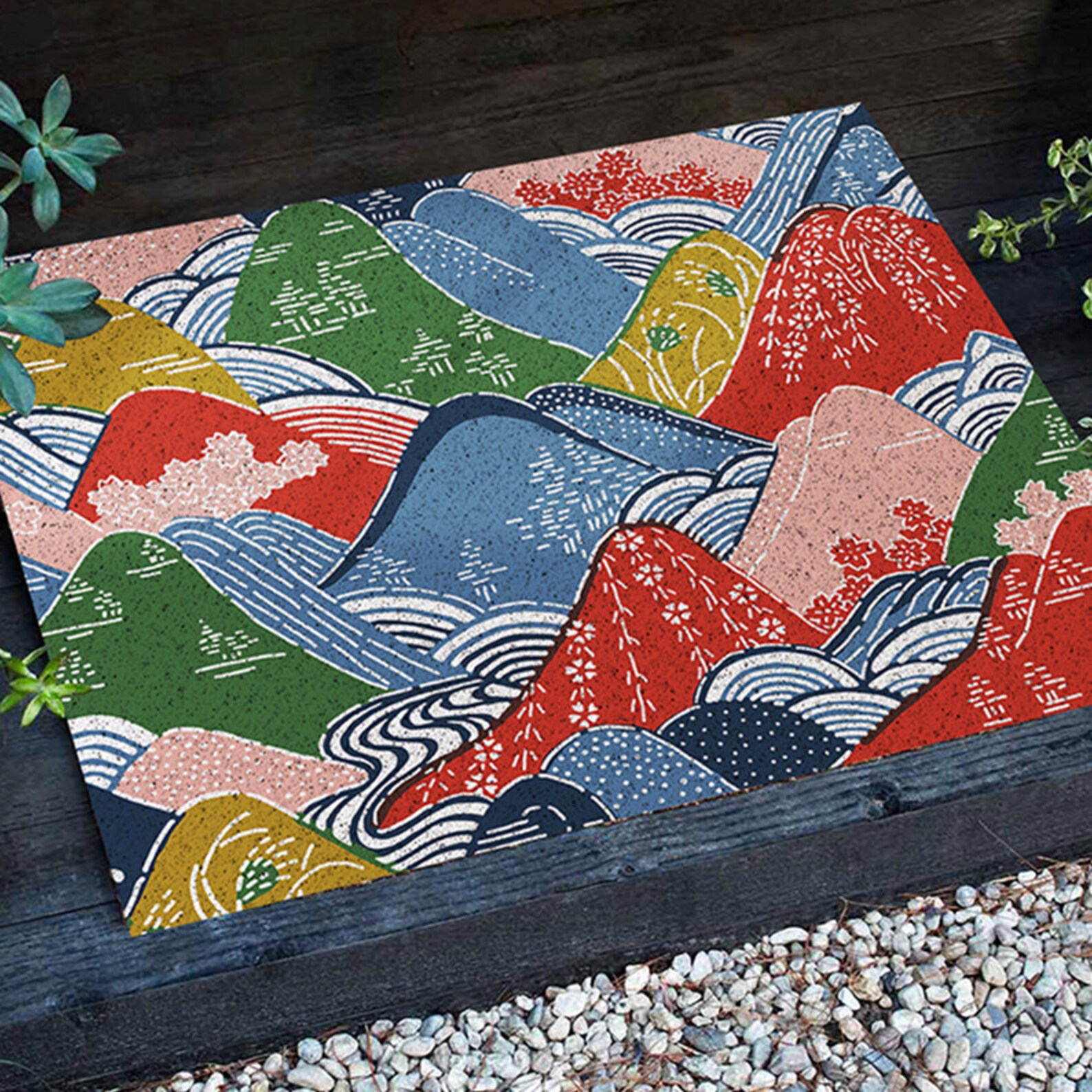 Entrance Door Mat Japanese Traditional Patio Doormat Anti Etsy
