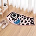 Cute Black Pink Fish Bath Mat, Japanese Koi Flag Soft Bathroom Rug, Water Absorbent Non-Slip Bathroom Mat, 45x85cm 