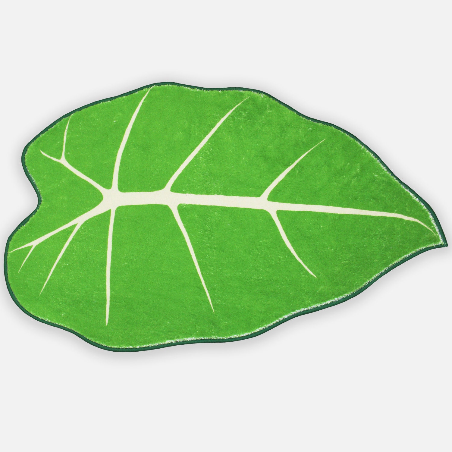 Green Leaf Bathroom Rug Cute Soft Mat for Shower Water Etsy