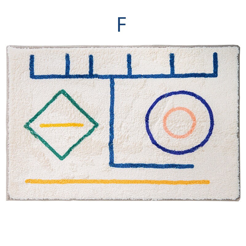 Alfombra de baño alfombrilla de estilo abstracto para el | Etsy