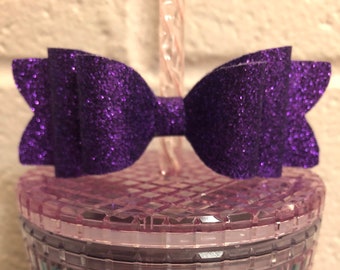 Purple Straw Bow Toppers