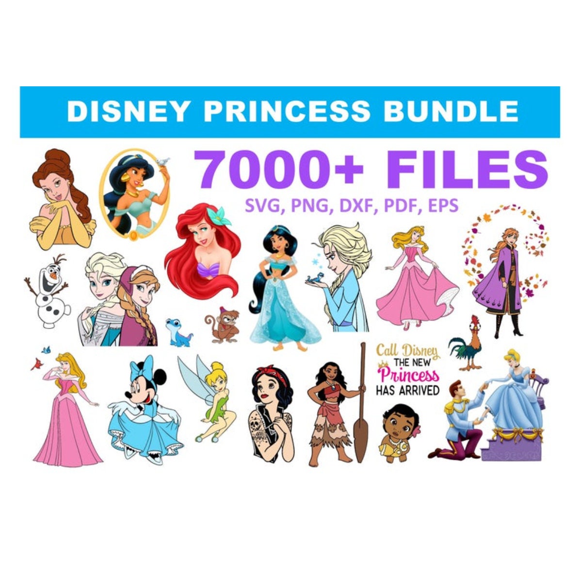 Download 7000 Disney Prinzessin SVG Mega Bundle | Etsy