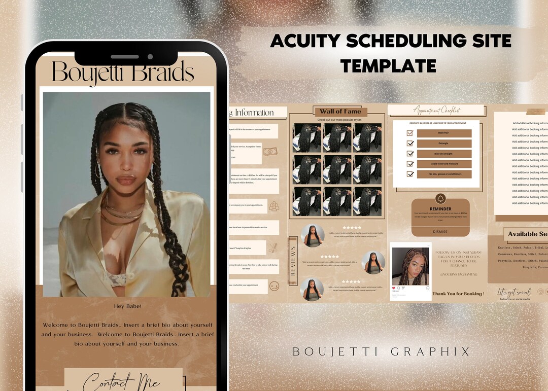 Acuity Template DIY Acuity Scheduling Template Booking - Etsy