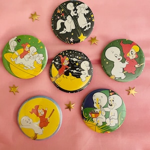 Casper the friendly ghost buttons