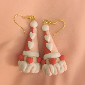 valentine clown earrings