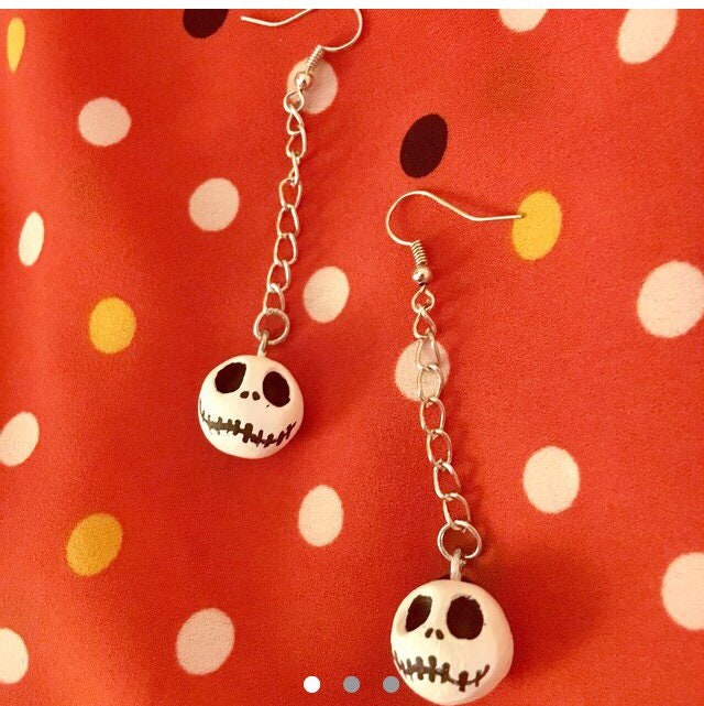 Jack Skellington Earrings Etsy