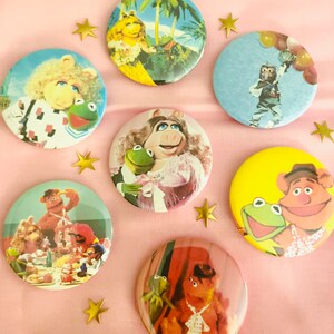 retro muppets buttons