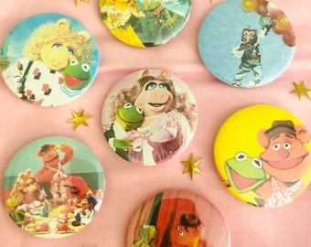 retro muppets buttons