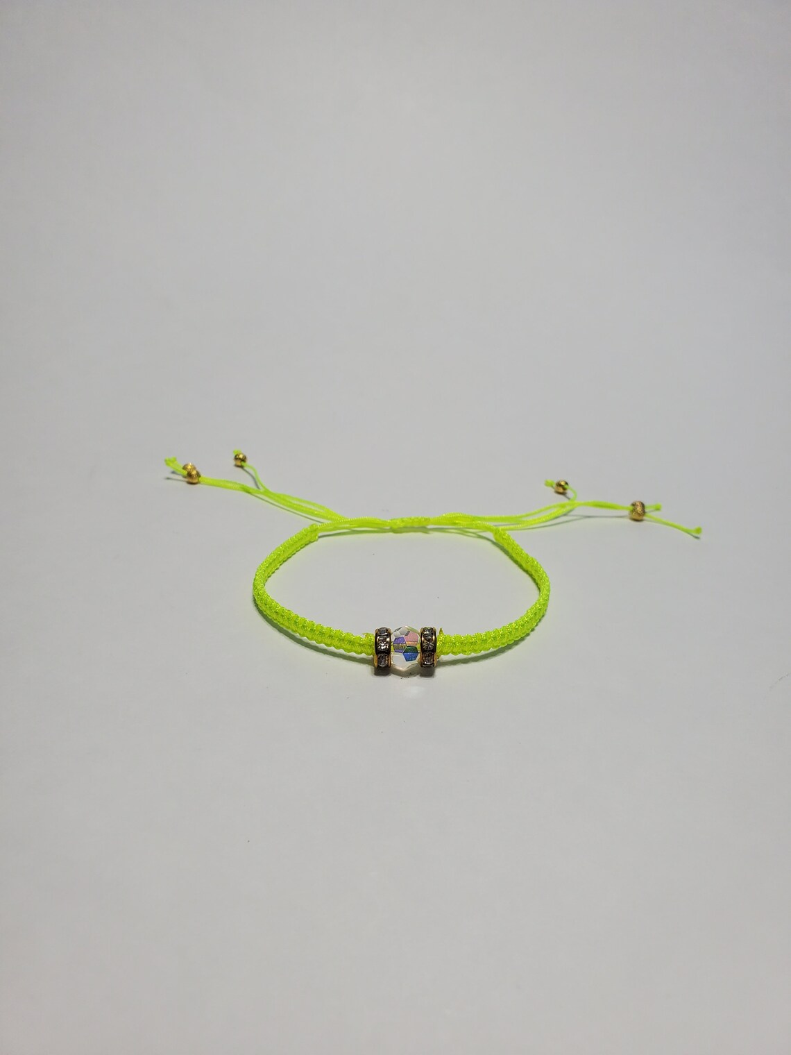 Einfache Lime Green Armband mit Edelstein Etsy