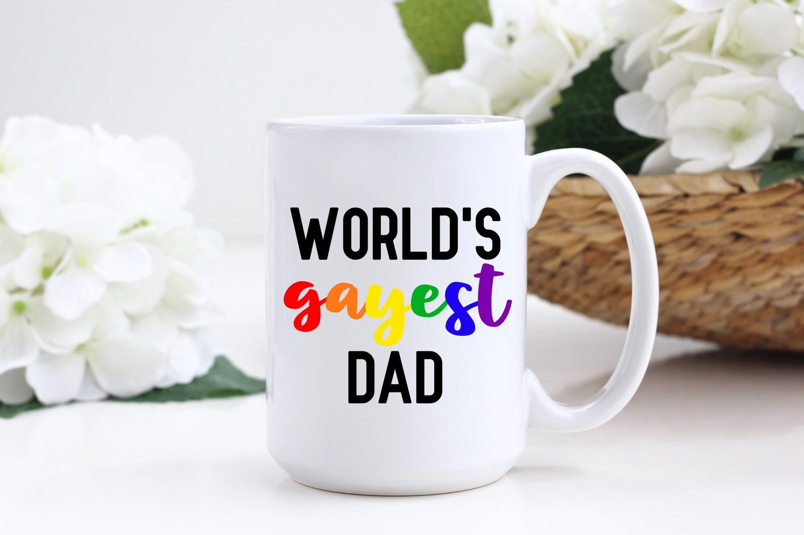 World's Gayest Dad Mug Funny Gift Idea for Gay Dads Etsy