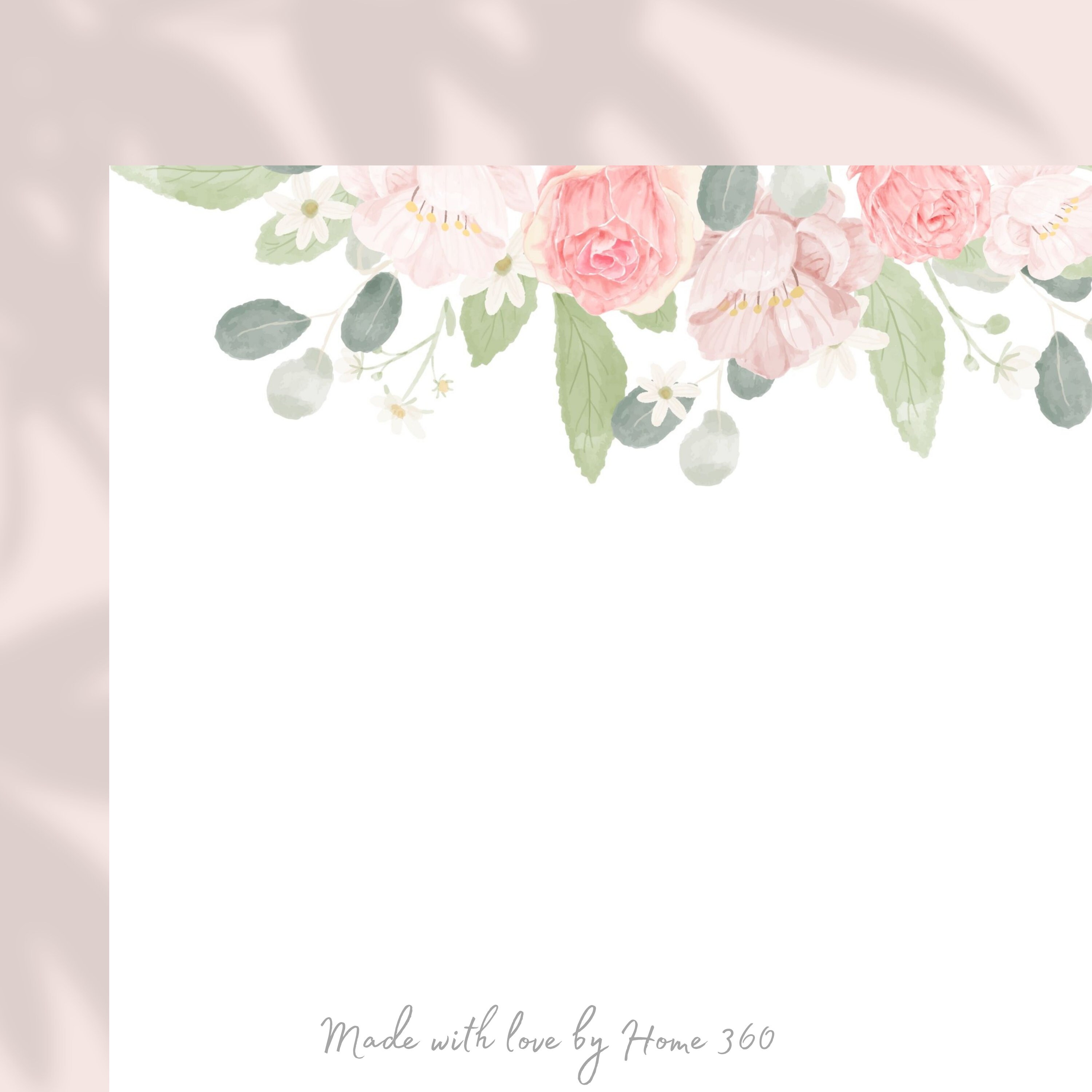 Floral Printable Letter Paper Set | US Letter Size Writing Paper ...