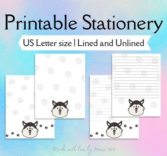 Cute Printable Stationary for Kids Letter Writing Stationery | Etsy