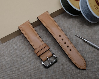 Buttero Natural Leather watch strap 24mm, 22mm, 21mm, 20mm, 19mm, 18mm, 16mm, 14mm
