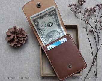 Vertical wallet, Card holder, Slim vertical bifold wallet, Minimalist leather wallet, Mens wallet, Handmade leather