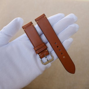 Buttero Brown Leather watch strap 24mm, 22mm, 21mm, 20mm, 19mm, 18mm, 17mm, 16mm, 14mm, 12mm