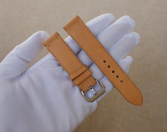 Buttero Natural leather watch strap 24mm, 22mm, 21mm, 20mm, 19mm, 18mm, 17mm, 16mm, 14mm, 12mm