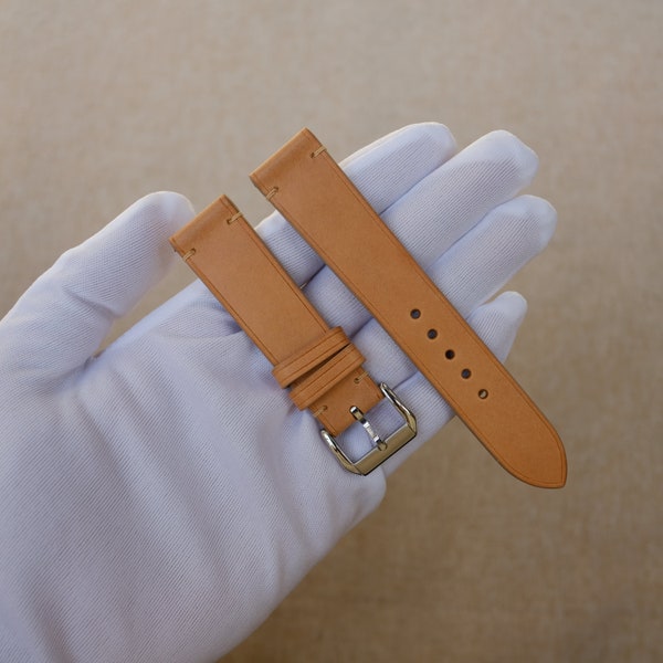 Buttero Natural leather watch strap 24mm, 22mm, 21mm, 20mm, 19mm, 18mm, 17mm, 16mm, 14mm, 12mm