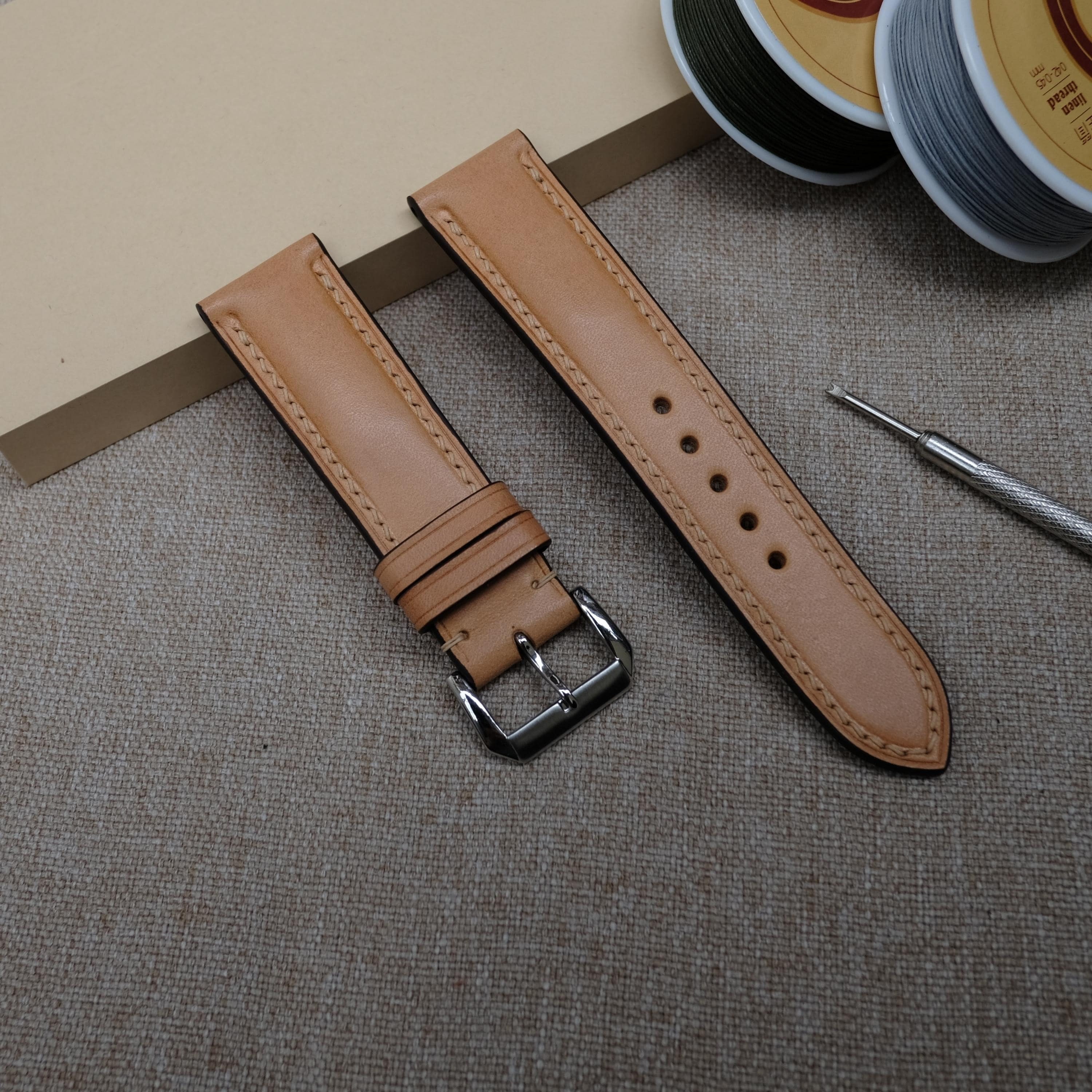 perle huh Total Buttero Natural Leather Watch Strap 24mm 22mm 21mm 20mm - Etsy