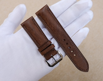 Armband Pueblo Dunkelbraun 24 mm, 22 mm, 21 mm, 20 mm, 19 mm, 18 mm, 17 mm, 16 mm, 14 mm, 12 mm