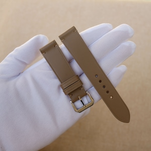 Buttero Gray Leather watch strap 24mm, 22mm, 21mm, 20mm, 19mm, 18mm, 17mm, 16mm, 14mm, 12mm