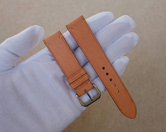 Correa de reloj de cuero rosa Buttero: cuero italiano hecho a mano