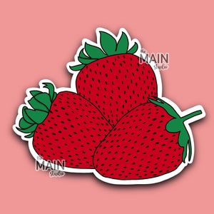 Strawberry Trio Sticker