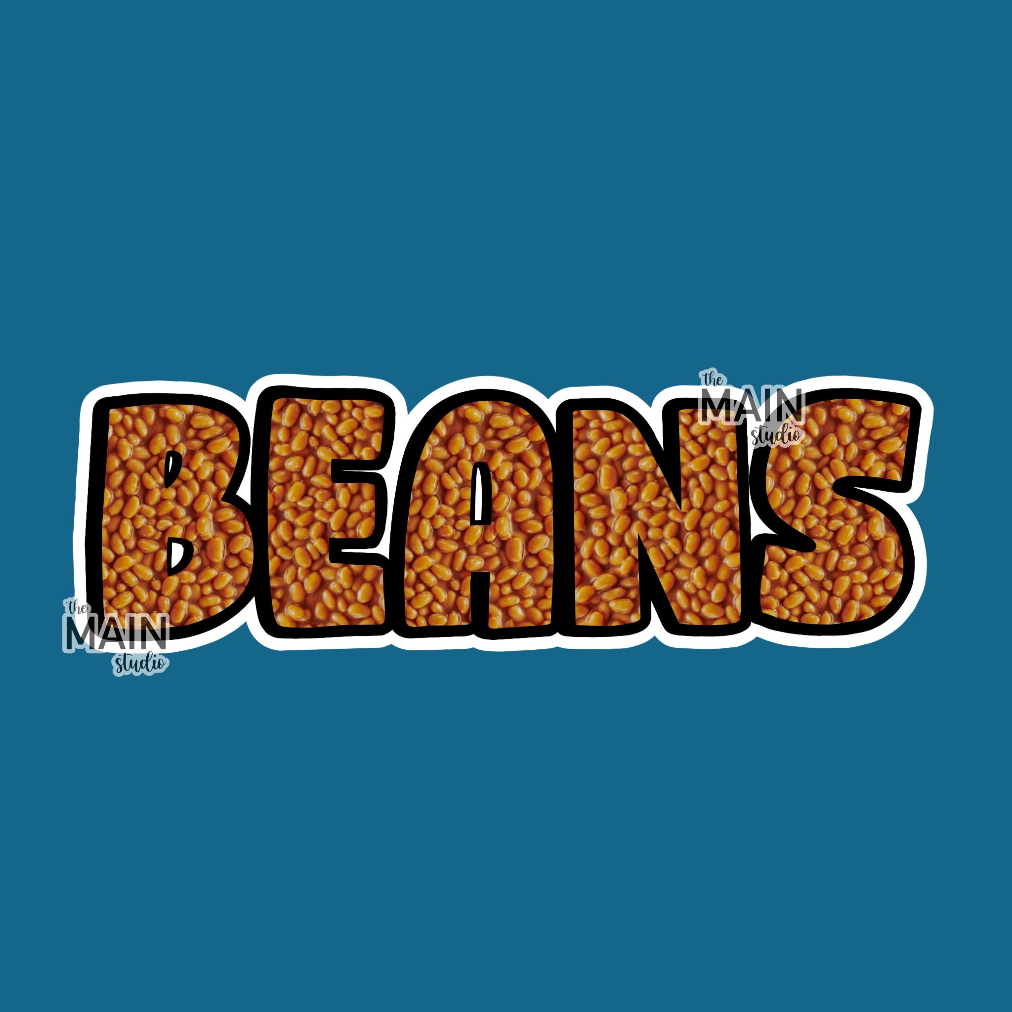 Bean Plot Sticker BEANS Vinyl Sticker - Etsy