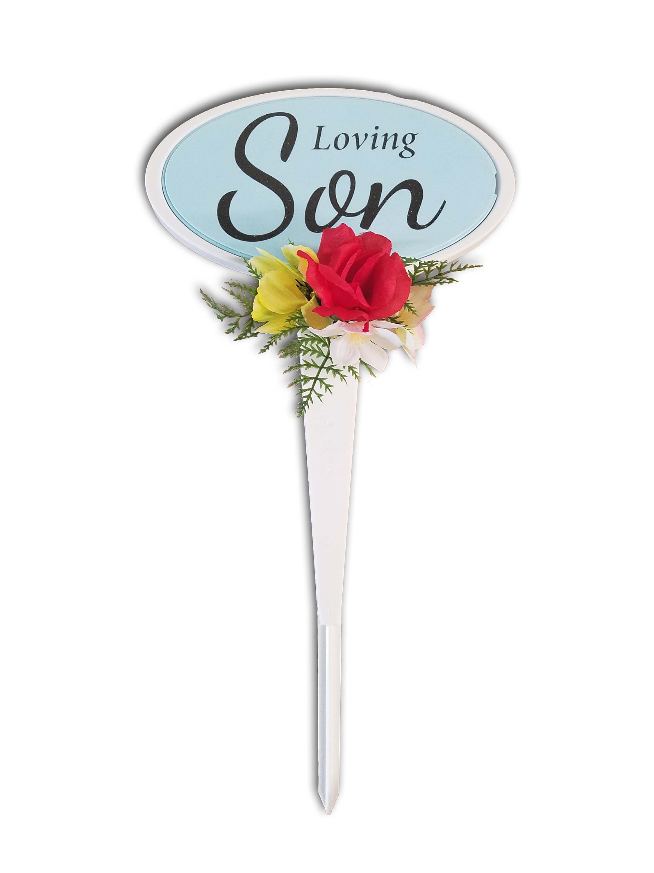 Cemetery Son Memorial Loving Son Grave Marker Cemetery Etsy