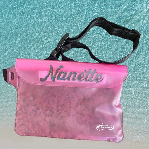 Swimming bag| beach bag|Personalized waterproof Fanny pack with waist strap| Waterproof Fanny pack| Waterproof pouch