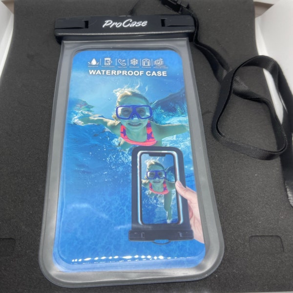 Personalized Waterproof Phone Case with touchable screen for all water sports. Universal Waterproof Pouch up to 7", Cellphone Dry Bag