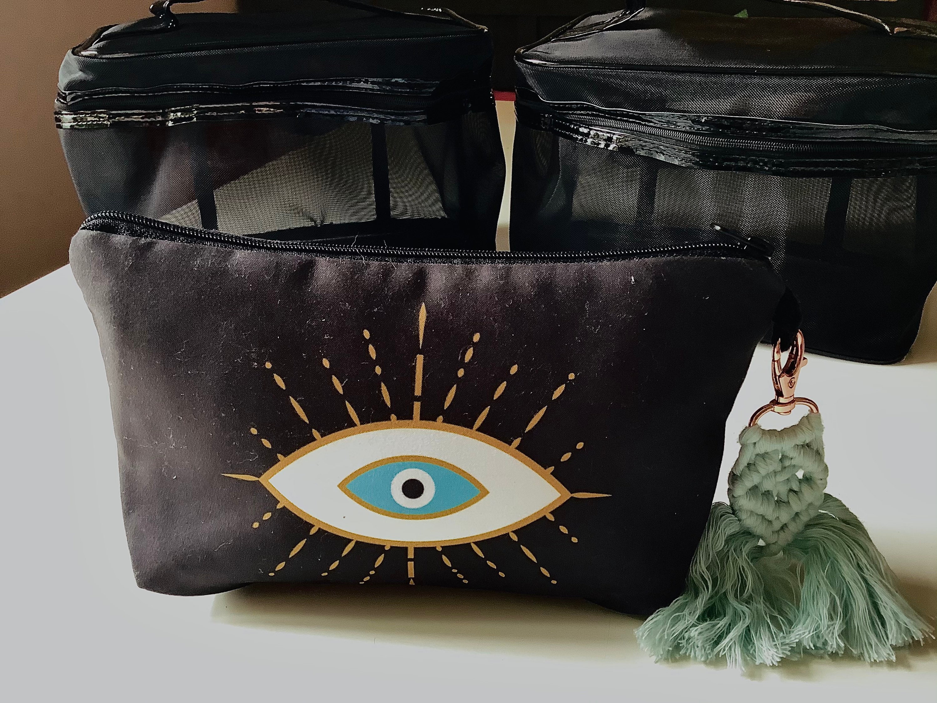 Evil Eye Bag evil eye makeup bag boho small clutch bag Etsy