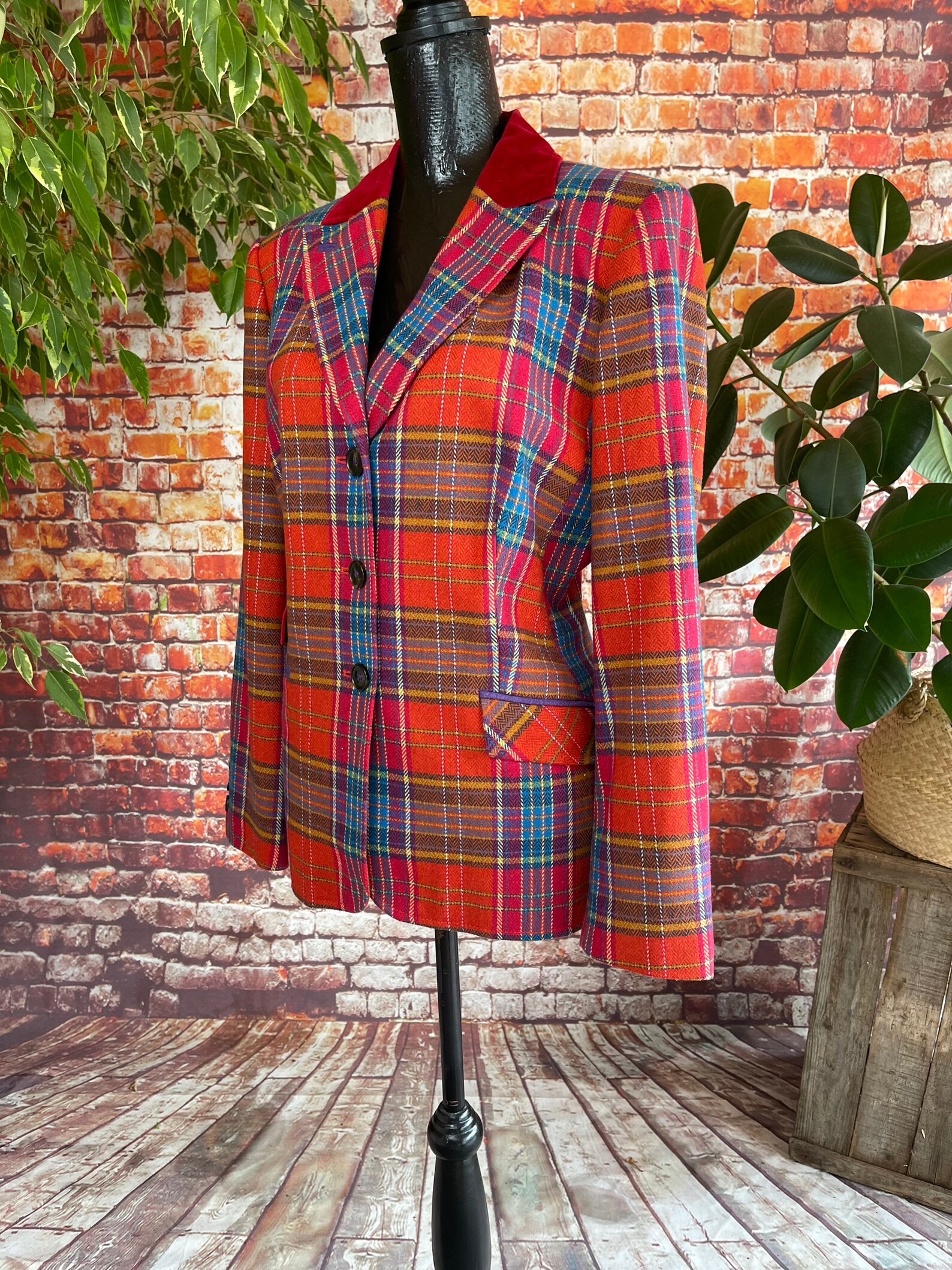 Tartan Blazer Etsy