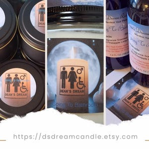 Going To Bathroom Dream Candle| Soy Wax Scented Candle |Manifest & peace Candle |Amber Glass Candle |Hand Poured | Choose Your Dream Candle