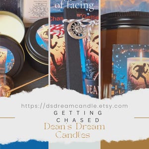 Getting Chased Dream Candle| Soy Wax Scented Candle |Manifest & peace Candle |Amber Glass Candle |Hand Poured | Choose Your Dream Candle 8oz