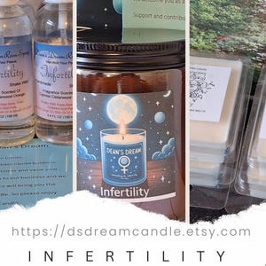 Infertility Dream Candle| Soy Wax Scented Candle |Manifest & peace Candle |Amber Glass Candle |Hand Poured | Choose Your Dream Candle 8oz