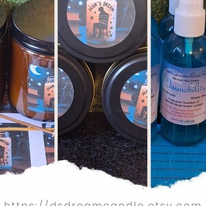 Immobility Dream Candle| Soy Wax Scented Candle |Manifest & peace Candle |Amber Glass Candle |Hand Poured | Choose Your Dream Candle 8oz