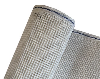 5-pack Latch Hook-mattcanvas: Robust tyg med vridet nät, naturvit