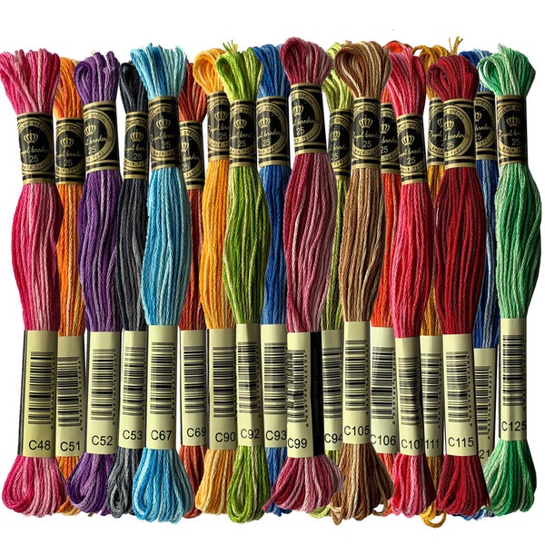 100% Egyptian Long-staple Cotton Color Variations Floss Double Mercerized Cross Stitch Threads