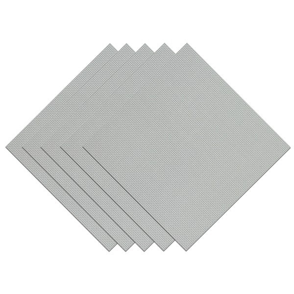 Pre-cut 18 Count White Plastic Aida Mesh Canvas, Pack of 5pieces