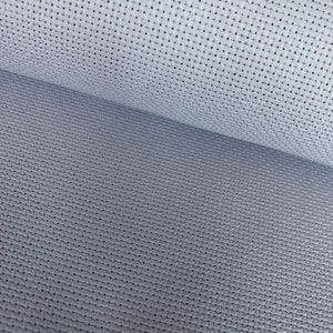 14 Count Cross Stitch Fabric Embroidery Aida Cloth, Pearl Grey