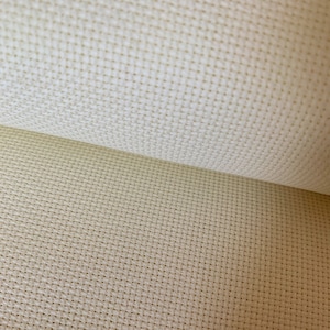 16 Count Cross Stitch Fabric Embroidery Aida Cloth, Cream Color