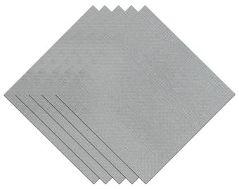 25 Karat Weißstickerei-Stoffmuster-Pack - 30 x 30 cm vorgeschnittene Quadrate, Packung mit 5 Stück